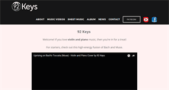 Desktop Screenshot of 92keys.com